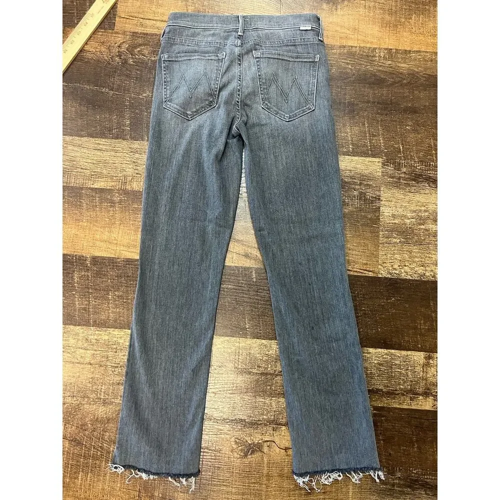 MOTHER The Rascal Ankle Snippet Jeans In Makin’ The Grade - Gray - Size 26 - Picture 9 of 9